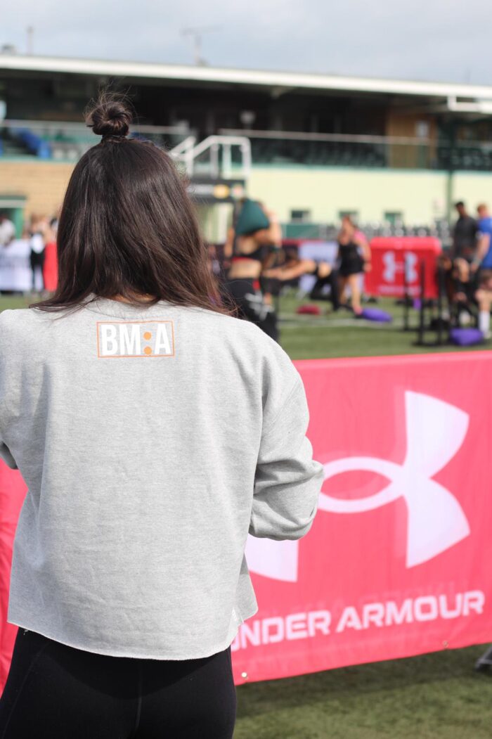 BMA - Cropped Ladies Crew Sweatshirt - Image 2